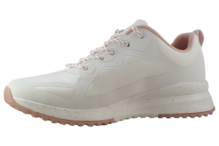 Skechers Bobs 3 Star Flight 117186 White/Pink Womens Sports