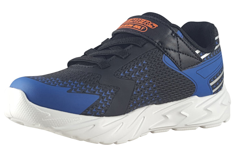 Skechers Bolt Flex- Glow 400138L Black/Blue Boys Sports