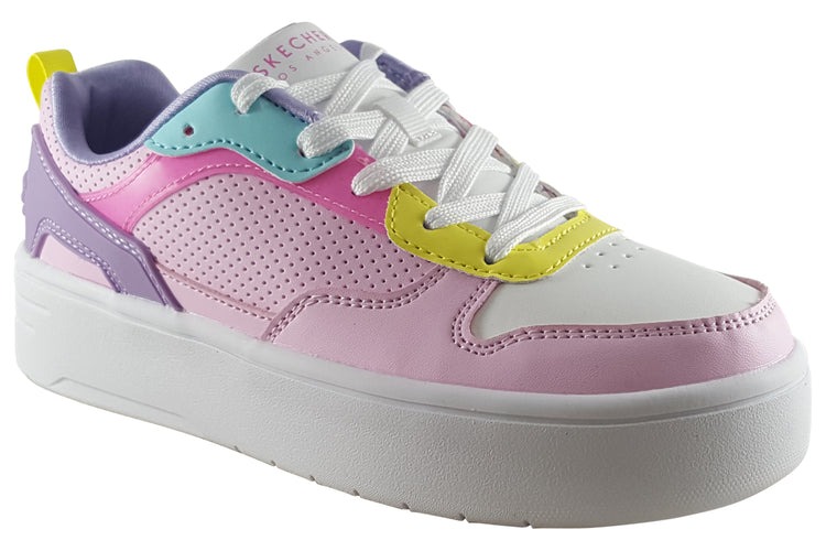 Skechers CourtHigh Crush 310191L Pink/Multi Girls Sports