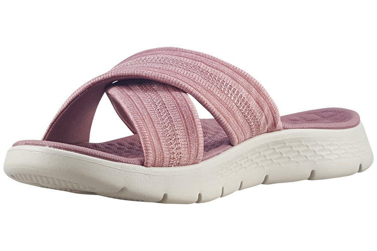 Skechers Slip-Ins Go Walk Flex 141420 Mauve Womens Sandals