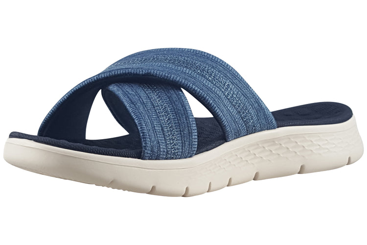 Skechers Slip-Ins Go Walk Flex 141420 Navy Womens Sandals