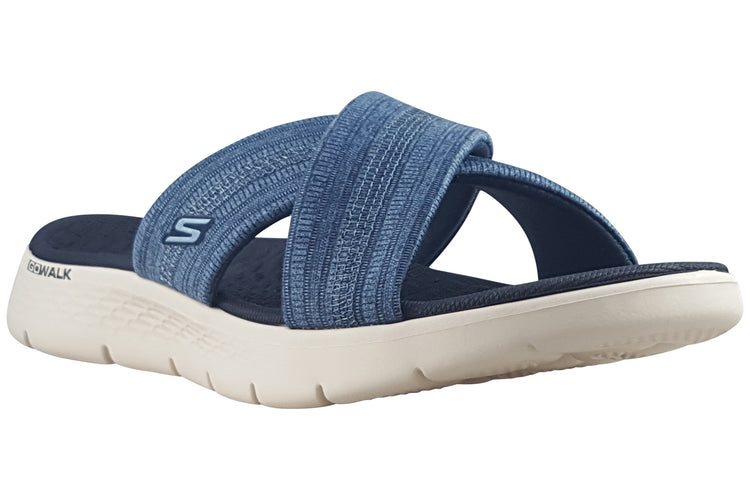 Skechers Slip-Ins Go Walk Flex 141420 Navy Womens Sandals