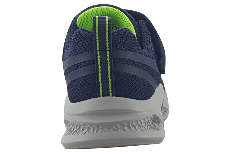 Skechers Meteor Lights 401675L Navy/Lime Boys Sports