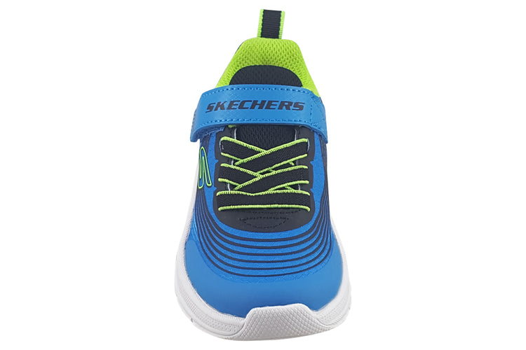 Skechers Microspec Advance Inf 403926N Blue/Lime Boys Sports