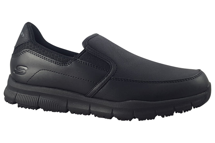Skechers Nampa Annod Slip Resistant 77236EC Black/Black Womens Sports
