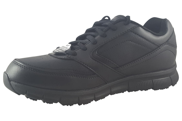 Skechers Nampa Wyola Slip Resistant 77235EC Black/Black Womens Sports