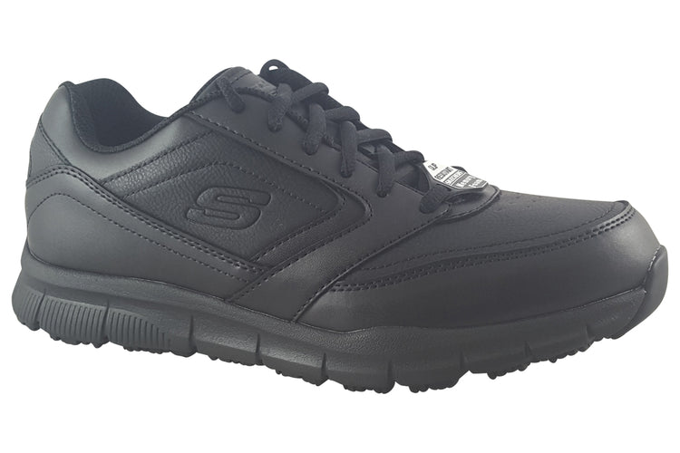 Skechers Nampa Wyola Slip Resistant 77235EC Black/Black Womens Sports