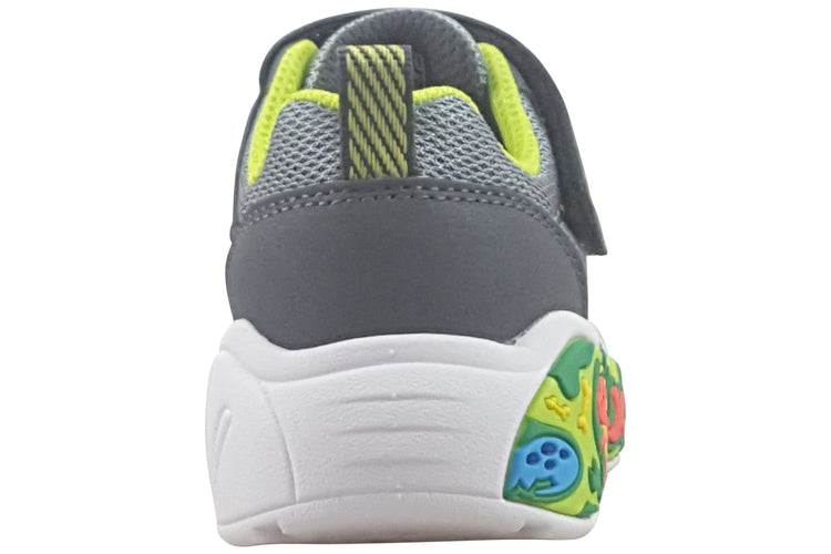 Skechers Play Scene 407312N Charcoal/Lime Boys Sports