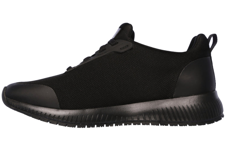 Skechers Squad Slip Resistant 77222EC Black Womens Shoes