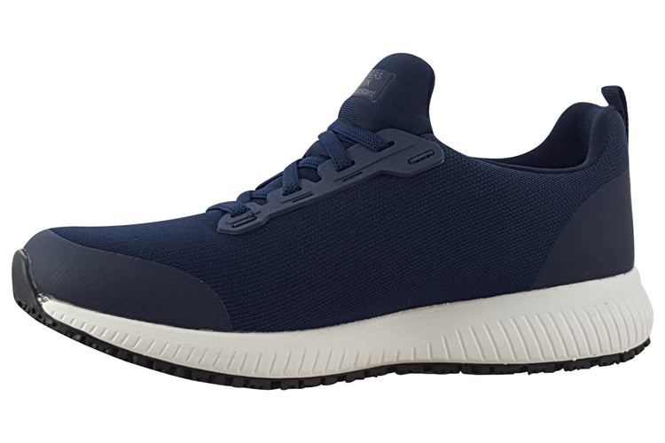 Skechers Squad Slip Resistant 77222EC Navy Womens Shoes