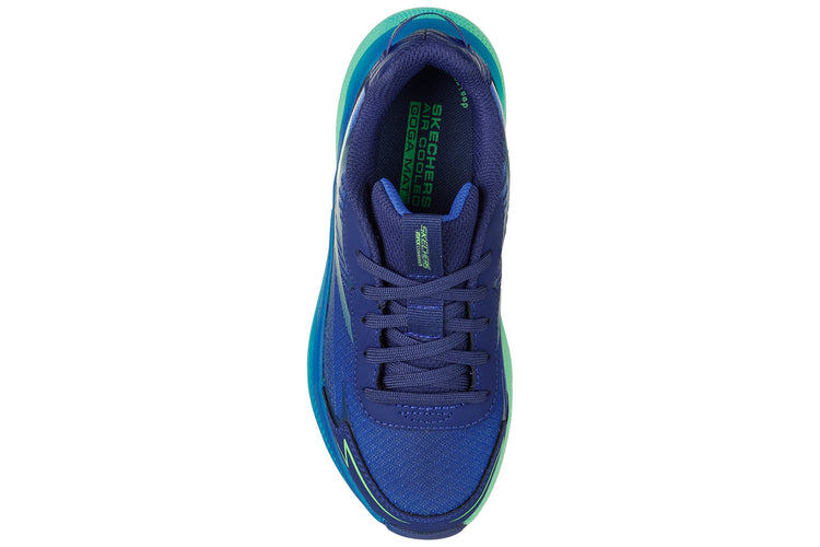 Skechers Stable Pacer 404023L Navy/Lime Boys Sports