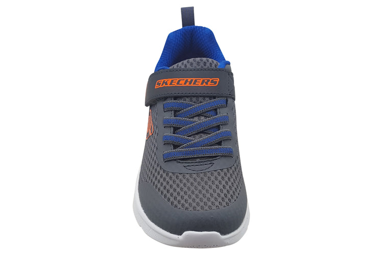 Skechers Vaptix Microspec 403818L Charcoal/Blue Boys Sports