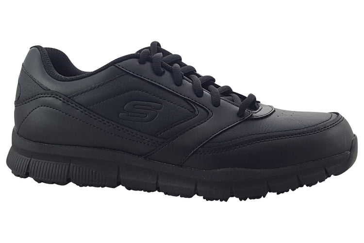 Skechers Work Nampa Slip Resistant 77156EC Black Mens Trainers