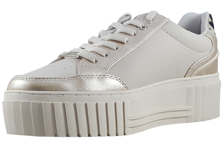 S.Oliver Davison-2 23662-42 Beige Combi Womens Fashion Trainers