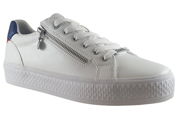 S.Oliver Milo 23600-42  White/Navy Womens Fashion Trainers