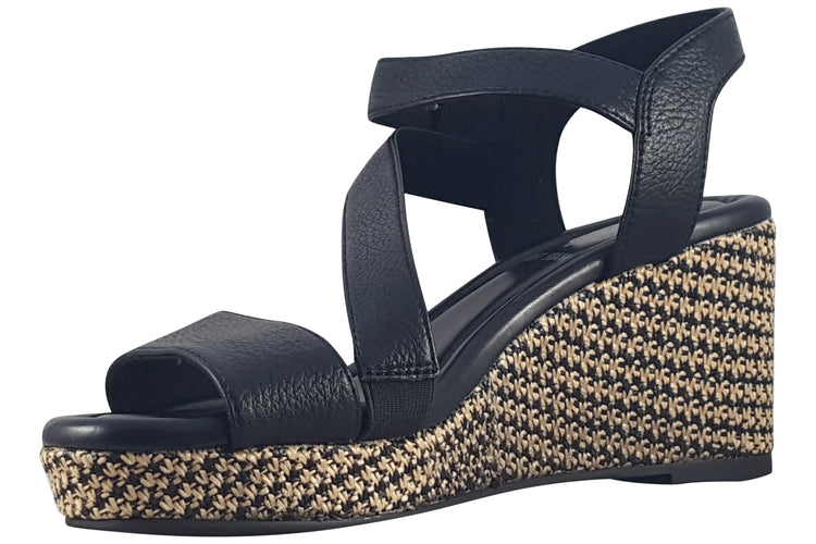 S.Oliver Tabby 28707-44 Black Womens Sandals