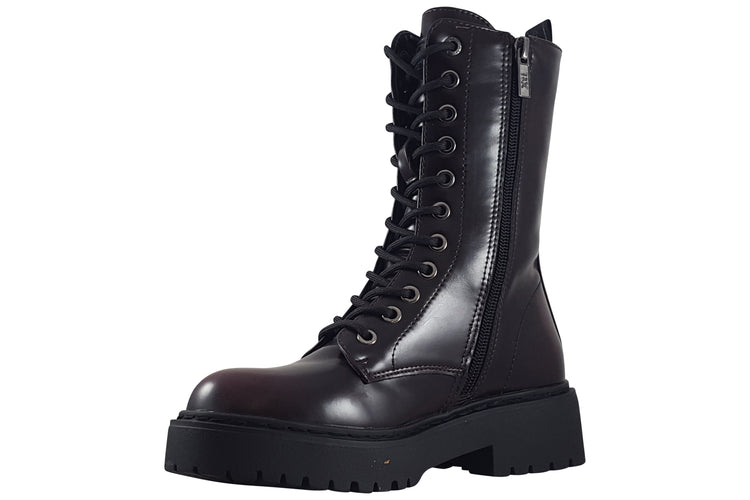XTI Grungy 144388 Burgundy Womens Boots