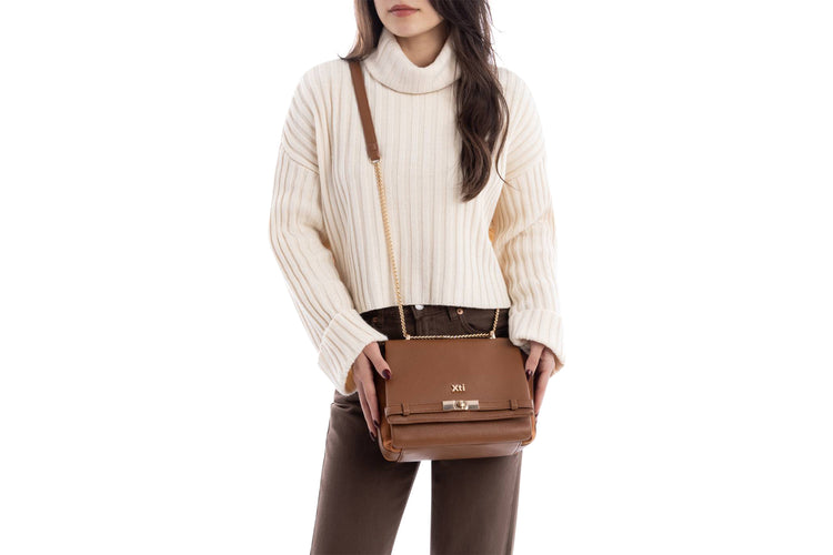 XTI Tubby Bag 184522 Camel Womens Bags