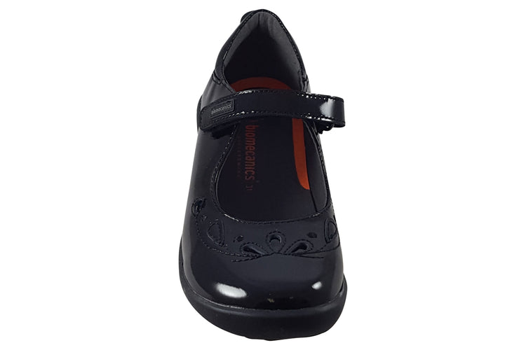 Biomecanics Eloise 221280 Black Patent Girls School Shoes