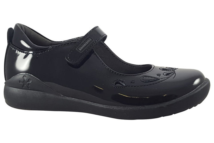 Biomecanics Eloise 221280 Black Patent Girls School Shoes