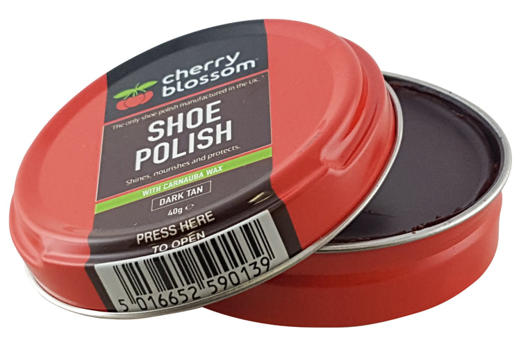 Cherry Blossom Shoe Polish Dark Tan