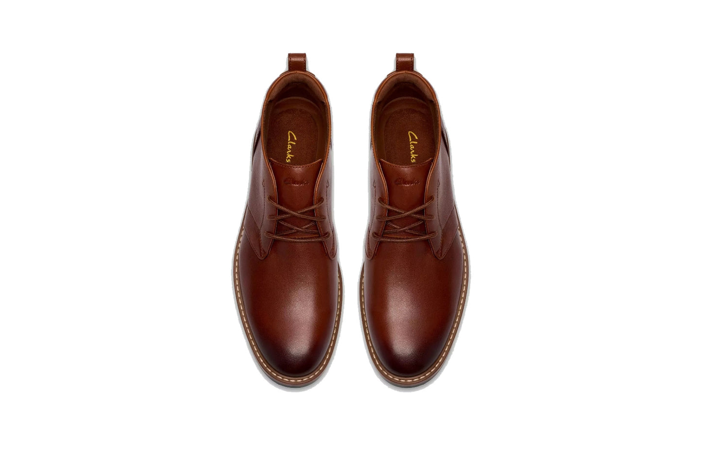 Clarks Aldwin2 Chukka Tan Leather Mens Boots