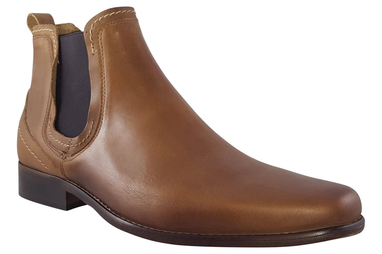 Escape Austin Tan Smooth Mens Boots