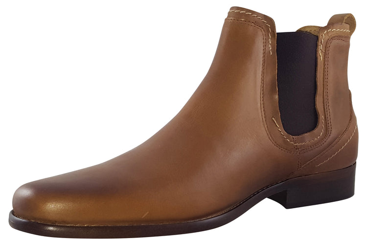 Escape Austin Tan Smooth Mens Boots