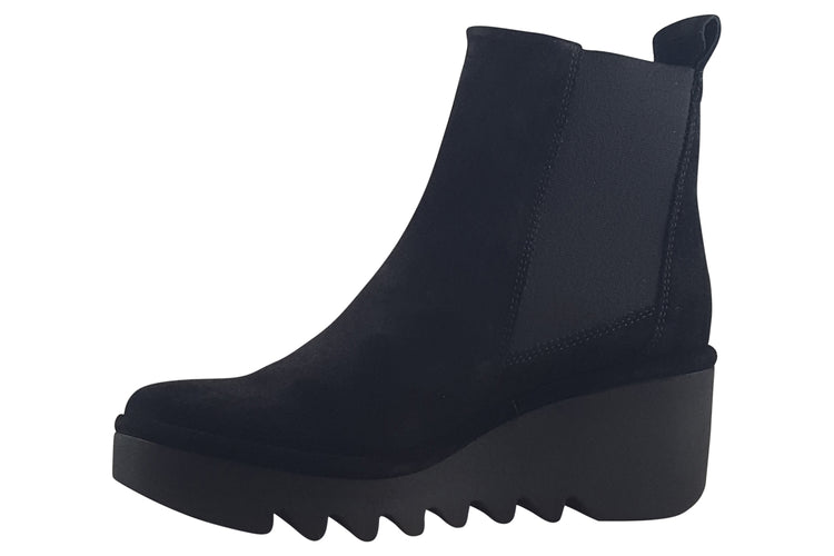 Fly London Bagu 233 Black Suede Womens Boots