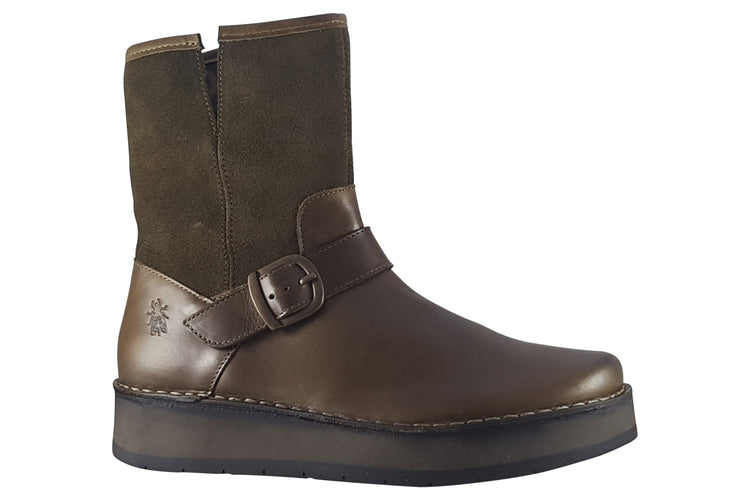 Fly London Ruth P211101 001 Olive/Sludge Womens Boots