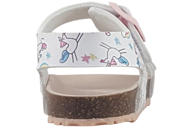 Garvalin BBy Unicorn Sdl 252463 White Multi Girls Sandals