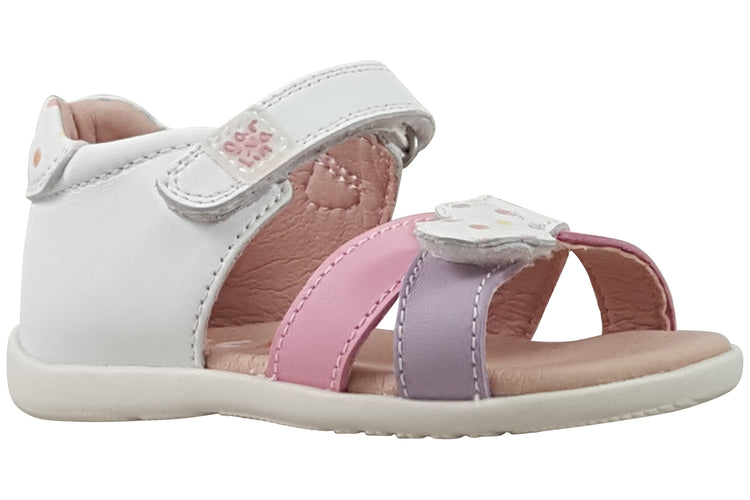 Garvalin Basic Heart SDL 242306B White/Pink Girls Sandals