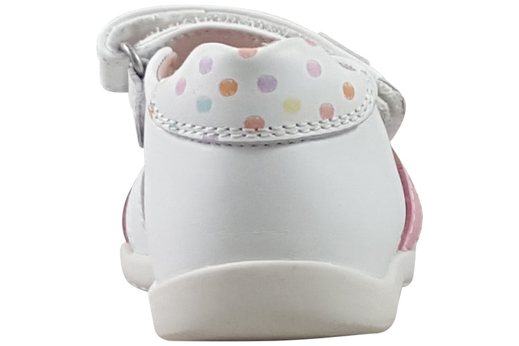 Garvalin Basic Heart SDL 242306B White/Pink Girls Sandals