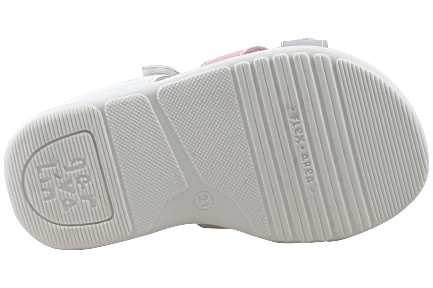 Garvalin Basic Heart SDL 242306B White/Pink Girls Sandals