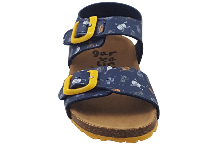 Garvalin Bio Gel SDL 242468A Navy/Yellow Boys Sandals