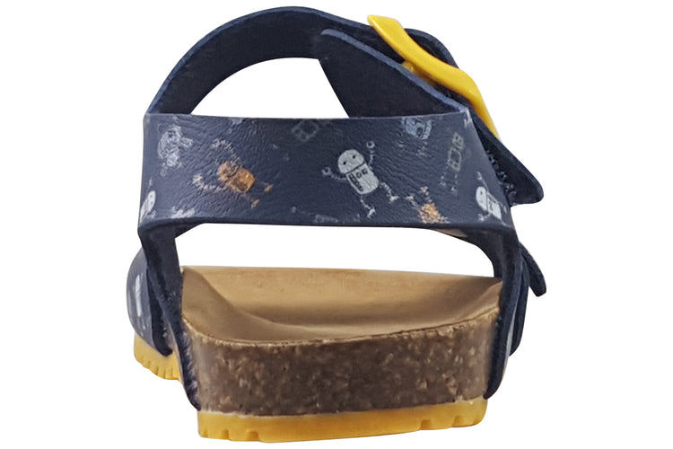 Garvalin Bio Gel SDL 242468A Navy/Yellow Boys Sandals