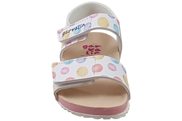 Garvalin Bio Gel SDL 242452B White/Spots Girls Sandals