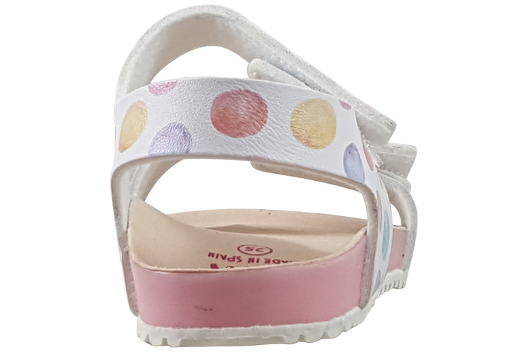Garvalin Bio Gel SDL 242452B White/Spots Girls Sandals