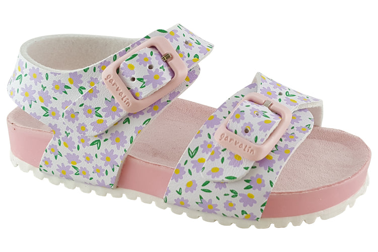 Garvalin Bio SDL 232433B Lilac Floral Girls Sandals