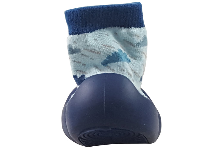 Garvalin Bunny Socks B 241310A Navy Boys Slippers