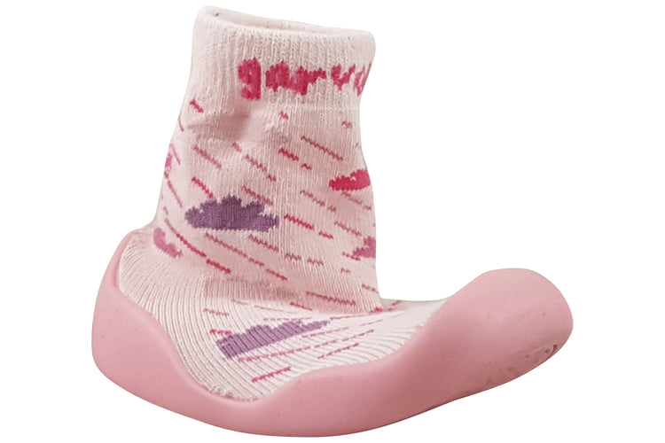 Garvalin Bunny Socks G 241310B Pink Girls Slippers