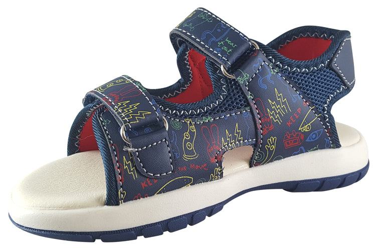 Garvalin Condor SDL 232806A Navy Boys Sandals