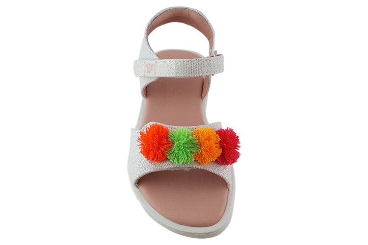 Garvalin Mini SDL 232337A Pom Poms Girls Sandals