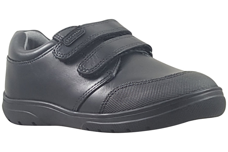 Garvalin Scholar 211701A Black Boys School Shoes
