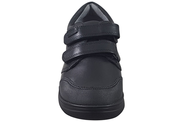 Garvalin Scholar 211701A Black Boys School Shoes
