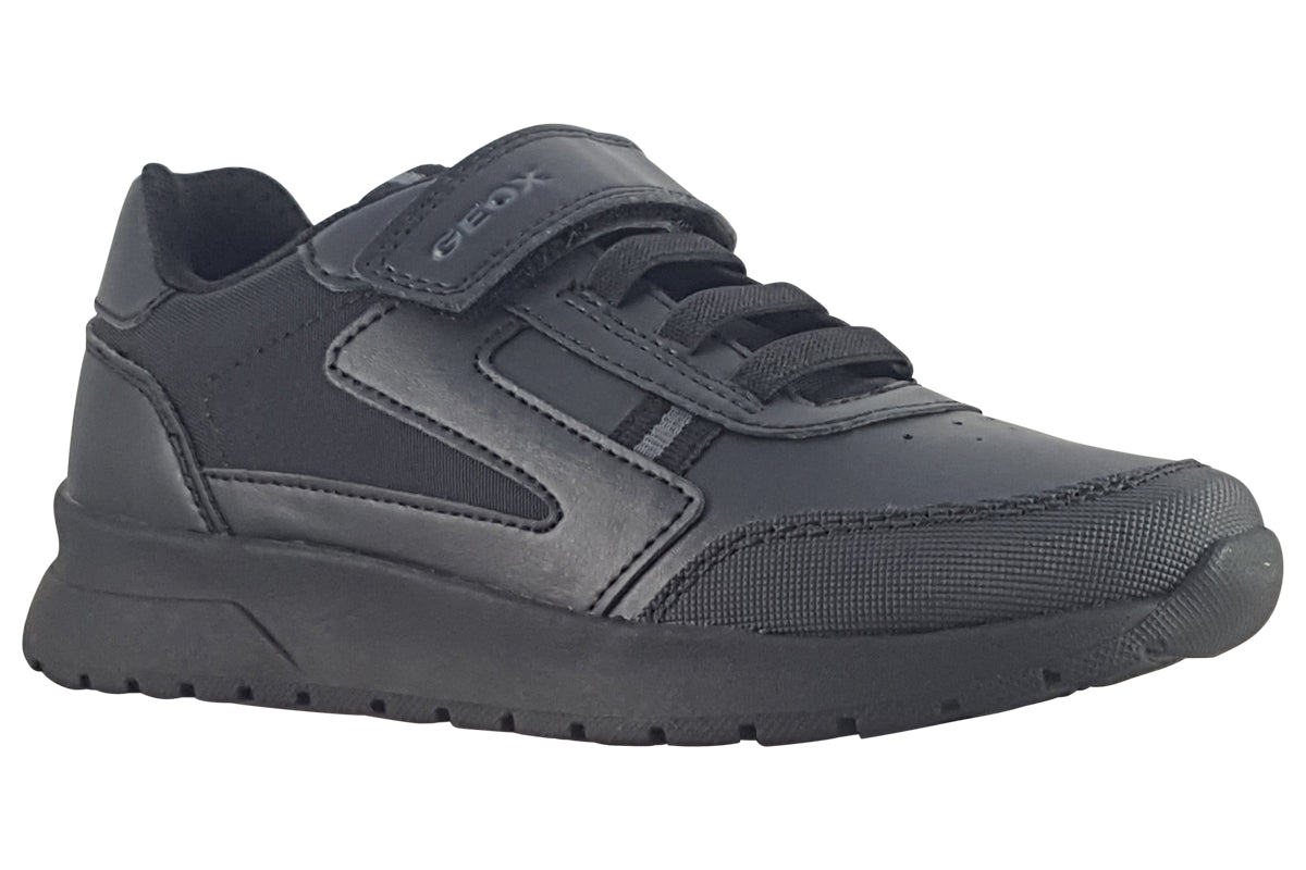 Geox J Briezee J36GMA Black Boys School Shoes