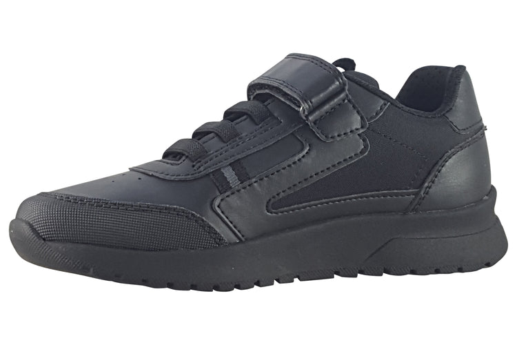 Geox J Briezee J36GMA Black Boys School Shoes