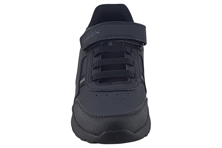 Geox J Briezee J36GMA Black Boys School Shoes