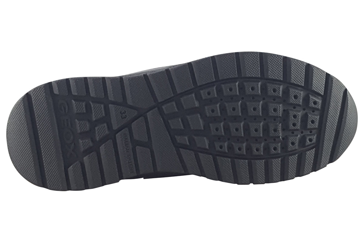 Geox J Briezee J36GMA Black Boys School Shoes