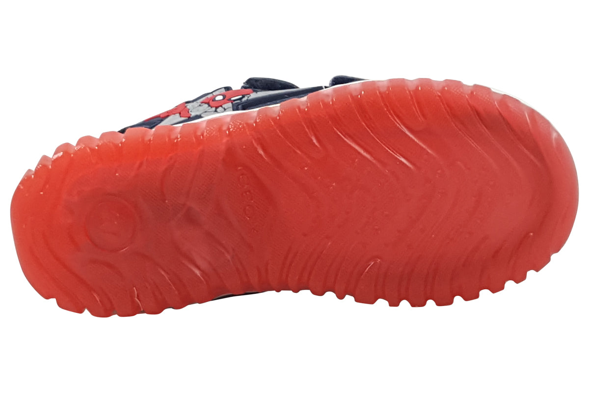 Geox B Lightyloo Spidey B555ZB Navy/Red Boys Sports
